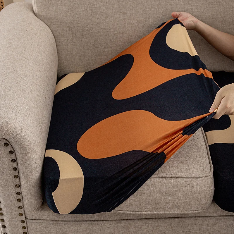 Nigikala Printed Sofa Seat Cover Stretch Sofa Covers for Living Room Furniture Protector Armchair Couch Cover for Pets, Kids 1pc
