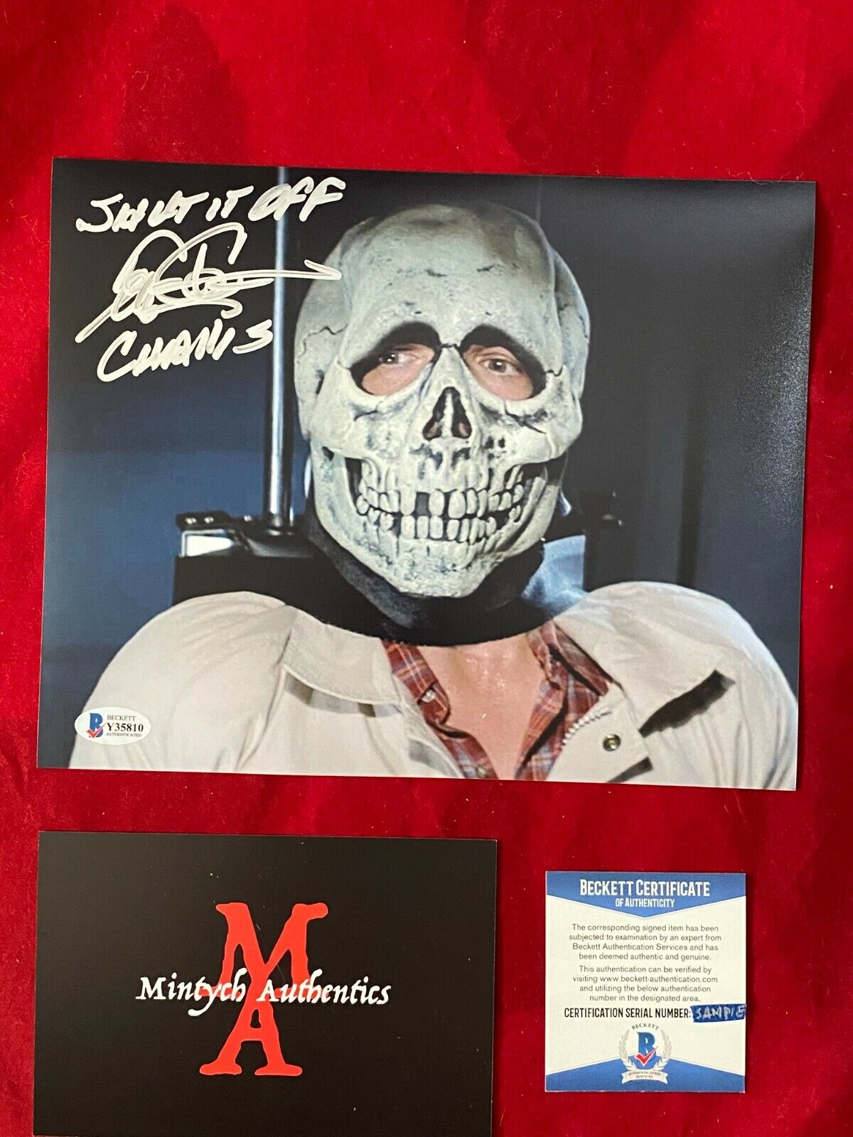 TOM ATKINS AUTOGRAPHED SIGNED 8x10 Photo Poster painting! HALLOWEEN III, BECKETT COA! HORROR!