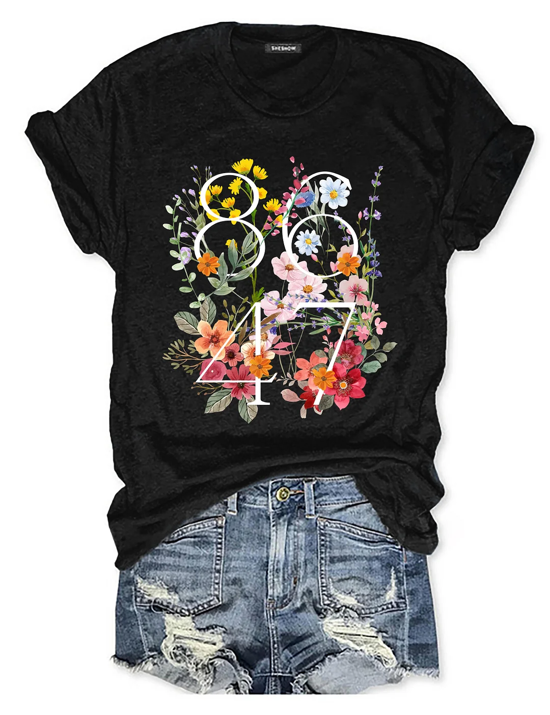 8647 Floral FDT T-shirt