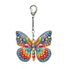 DIY Diamond Painting Keychain Kit, Double Sided 3D Printed Resin Base Rhinestone Bag Charm Ornament with Lobster Clasp, Complete Diamond Art Tools Set, Handmade Craft Gift for Women Adults Girls