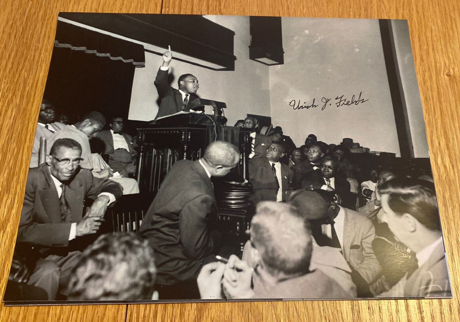 Uriah J Fields signed autographed 8x10 Photo Poster painting Montgomery Bus Boycott Civil Rights