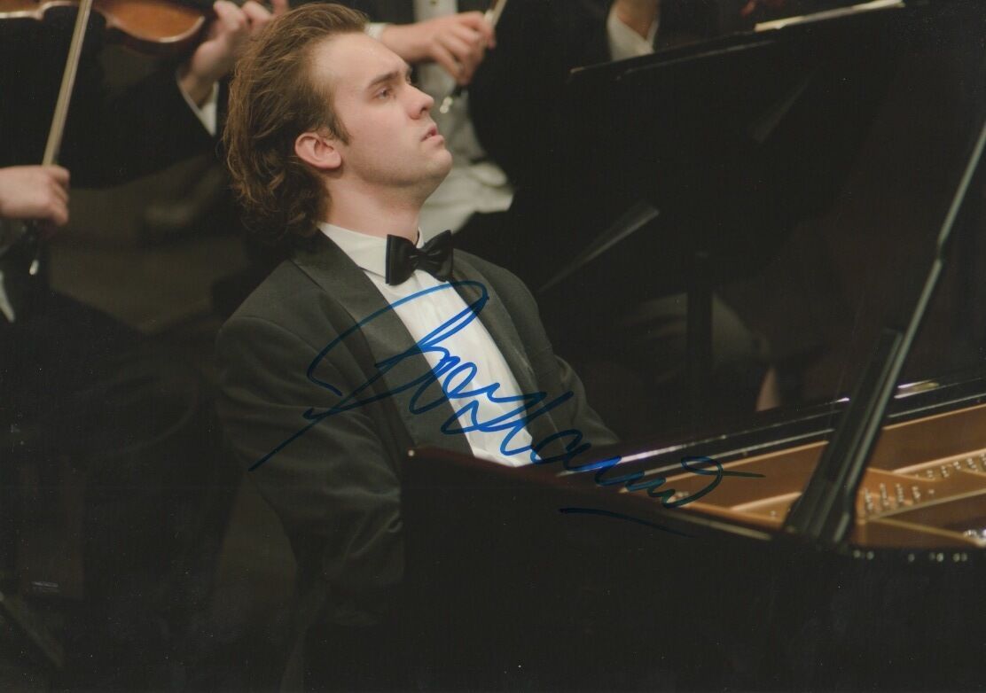 Evgeni Bozhanov Pianist signed 8x12 inch Photo Poster painting autograph