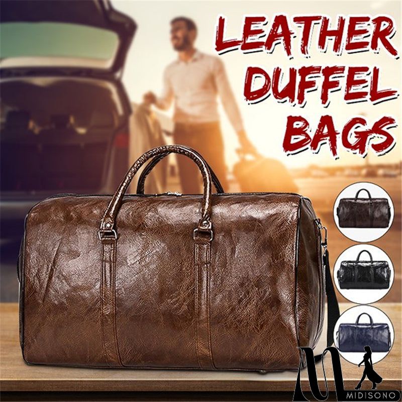 MidiSono - Vintage Strong Durable Large Capacity Waterproof Travel Duffel Bag