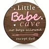Little Girl Nursery - Round Wooden Signs(12*12Inch)
