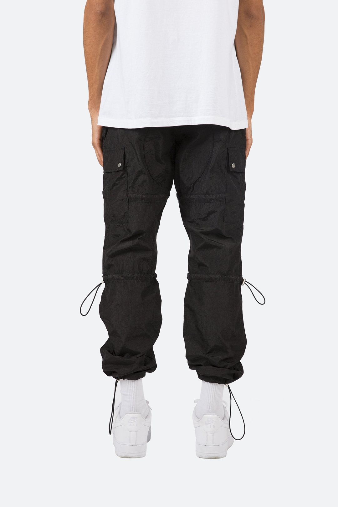 black tech cargo pants