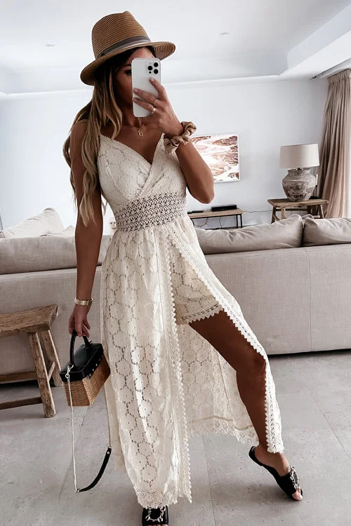 Women's Lace Romper Sexy Party Boho Lace Jumpsuits