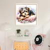 Bone Puppy-11CT Stamped Cross Stitch 40*40cm/15.75*15.75in tapestrymarket