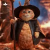 JXK Creative Wizard Cat Realistic Figurine (Wizard/Witch Cat Trendy Toy Decorative Ornament)