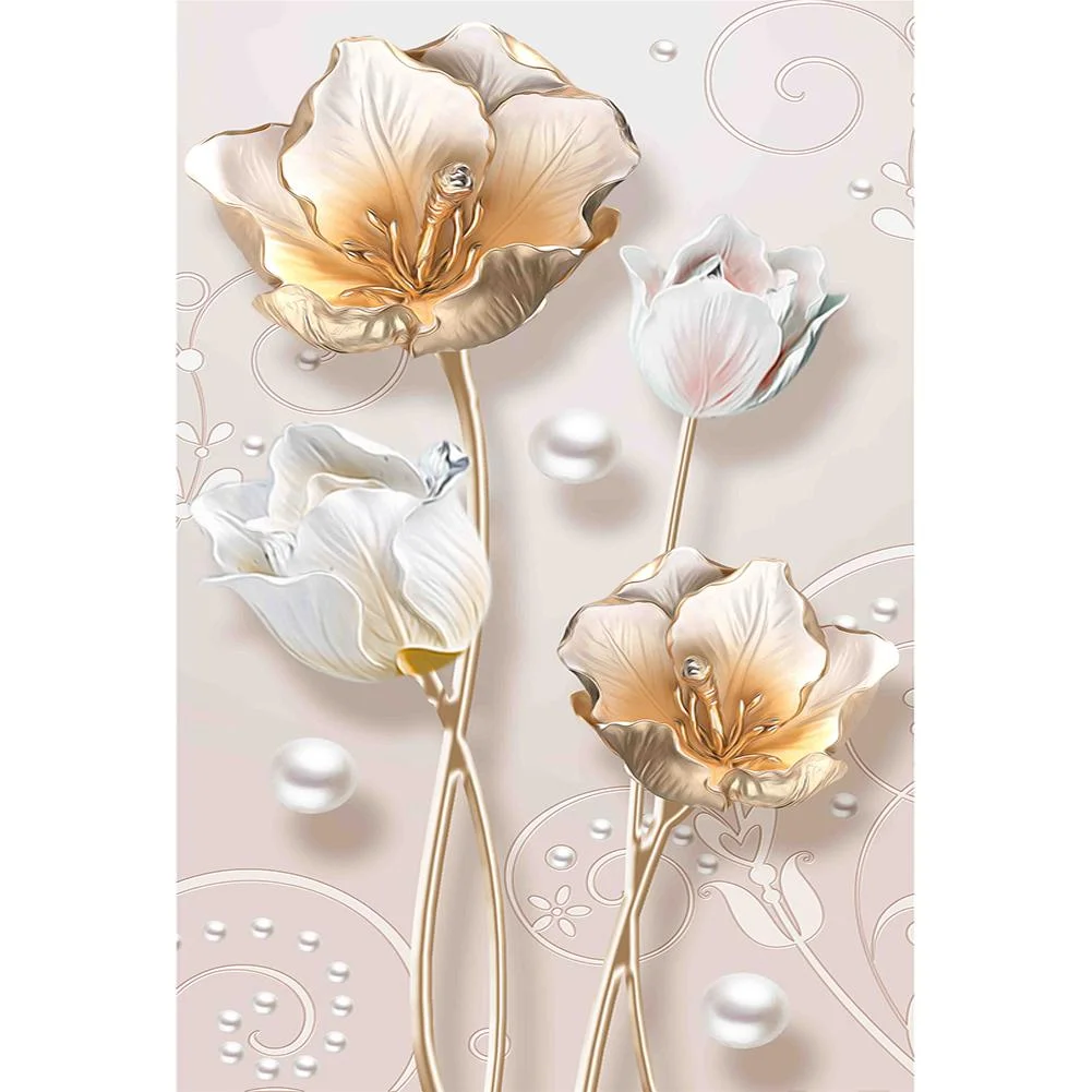 Diamond Painting - Special Shaped Drill - Flower(30*40cm)