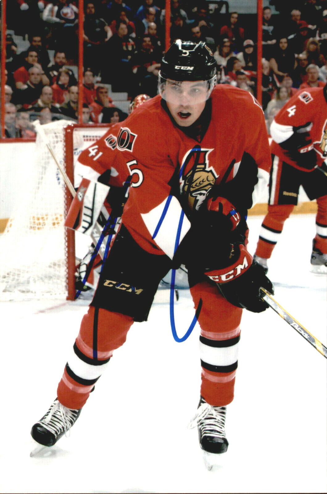 Cody Ceci SIGNED 4X6 Photo Poster painting OTTAWA SENATORS #18