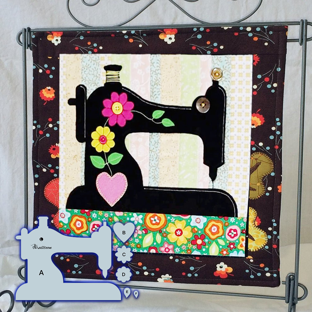 Cute Sewing Machine Template Set (6PCS)