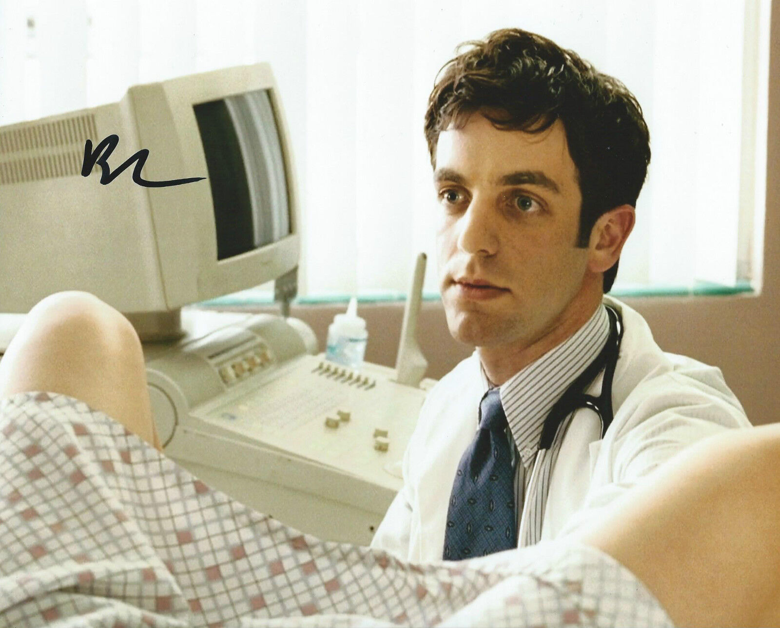 **GFA Knocked Up Movie *BJ NOVAK* Signed 8x10 Photo Poster painting MH6 PROOF COA**