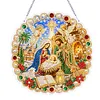 XMAS DIY Acrylic Special Shape Diamond Painting Hanging Pendant Hanging Kit
