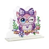 Acrylic Owl DIY Diamond Painting Napkin Rack Decor for Home Office Decor