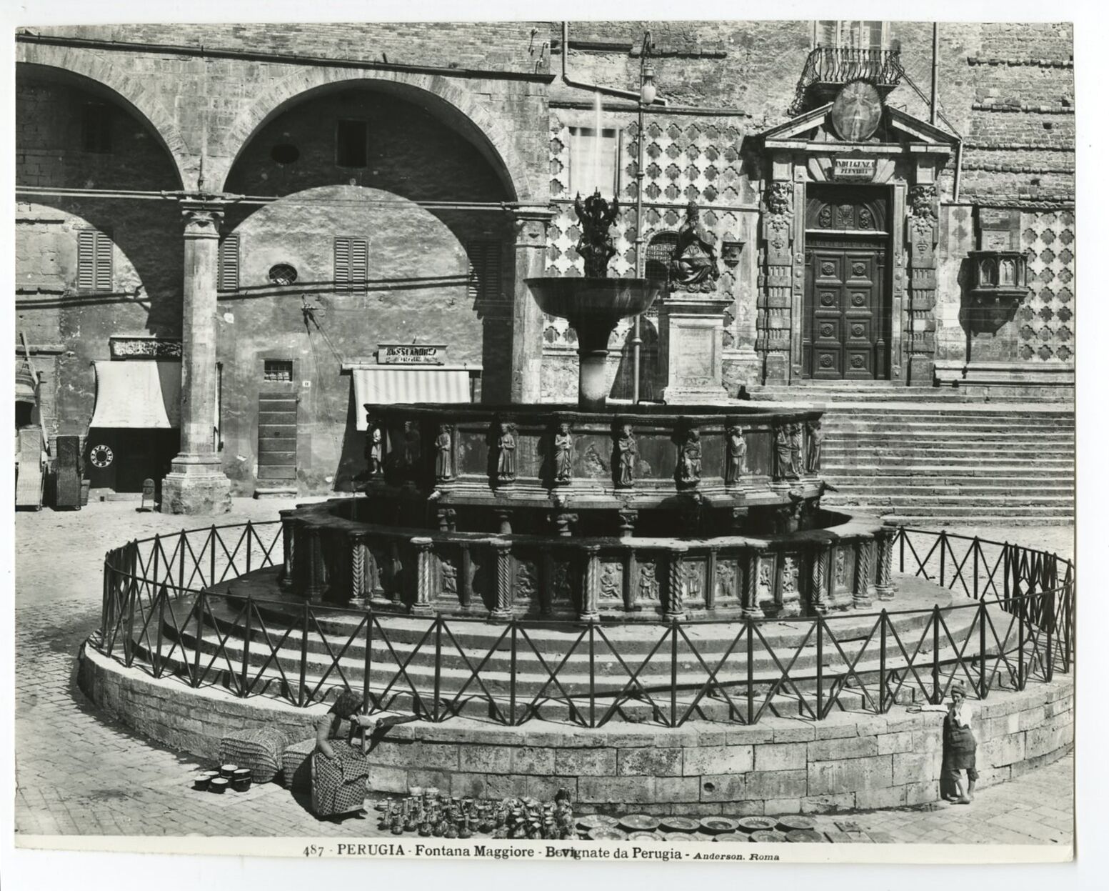 Fontana Maggiore - Vintage 8x10 Publication Photo Poster paintinggraph - Perugia, Italy