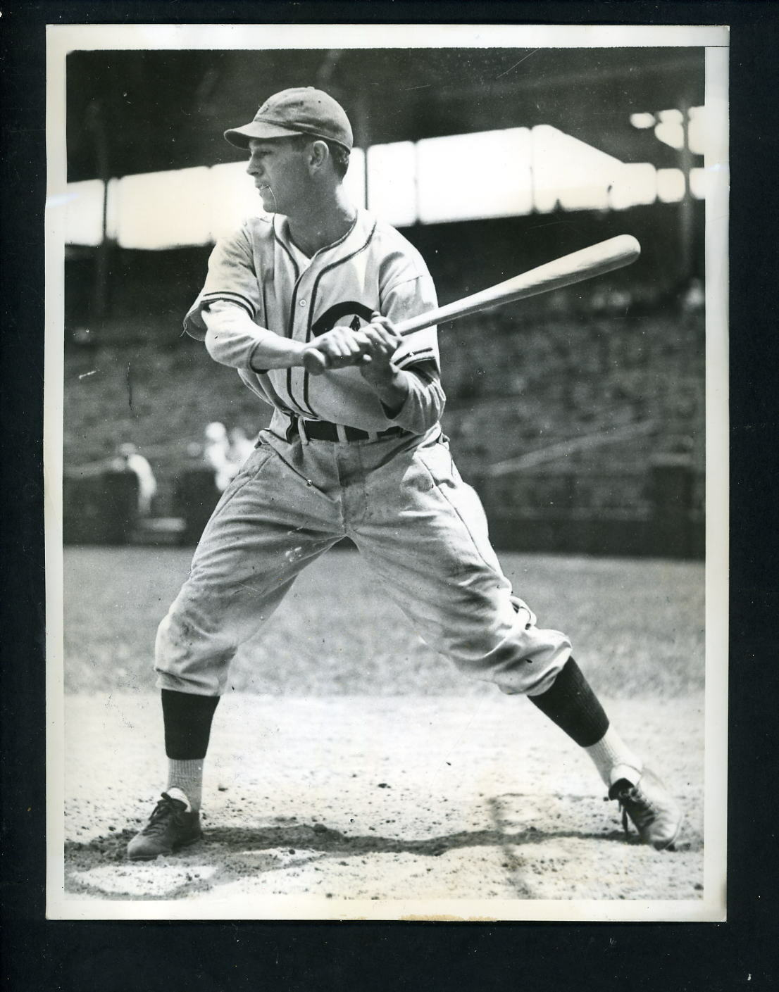 Augie Galan 1938 World Series Press Photo Poster painting Chicago Cubs