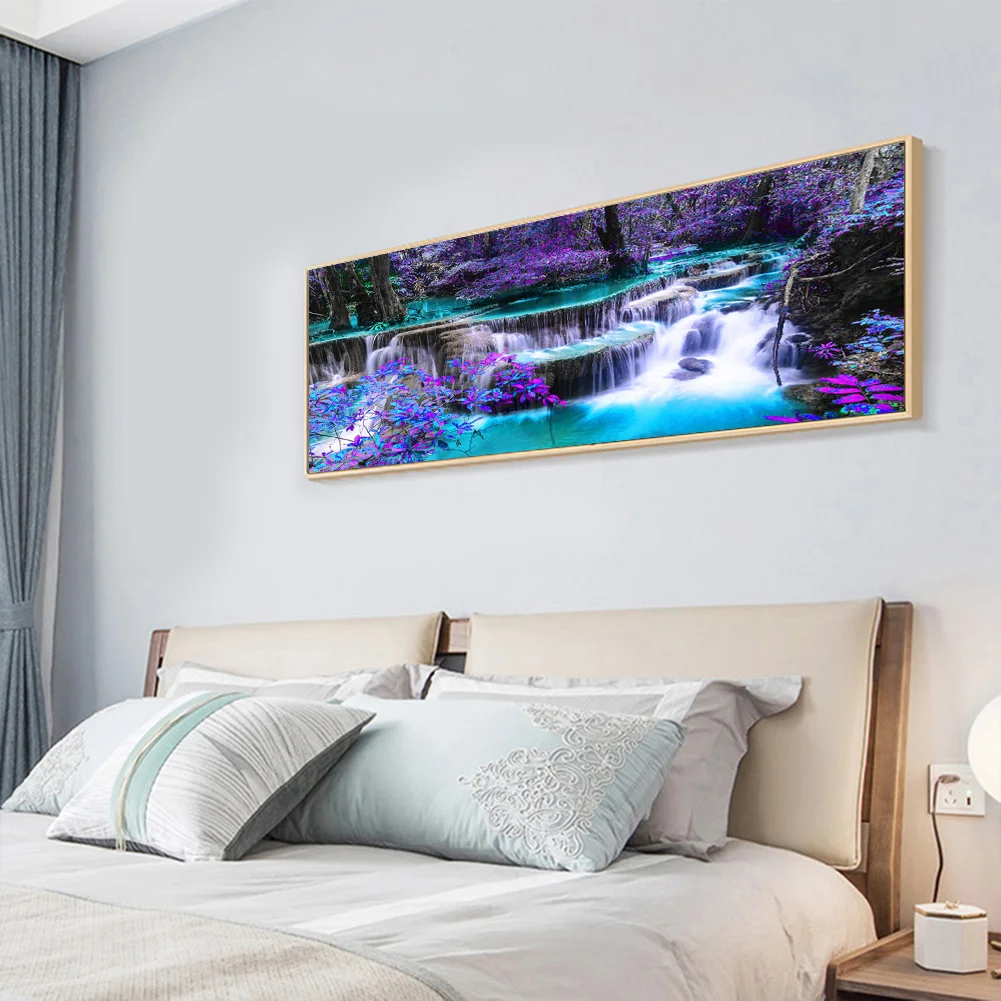 Diamond Painting - Full Square Drill -  Mountain Fall(90*40cm)