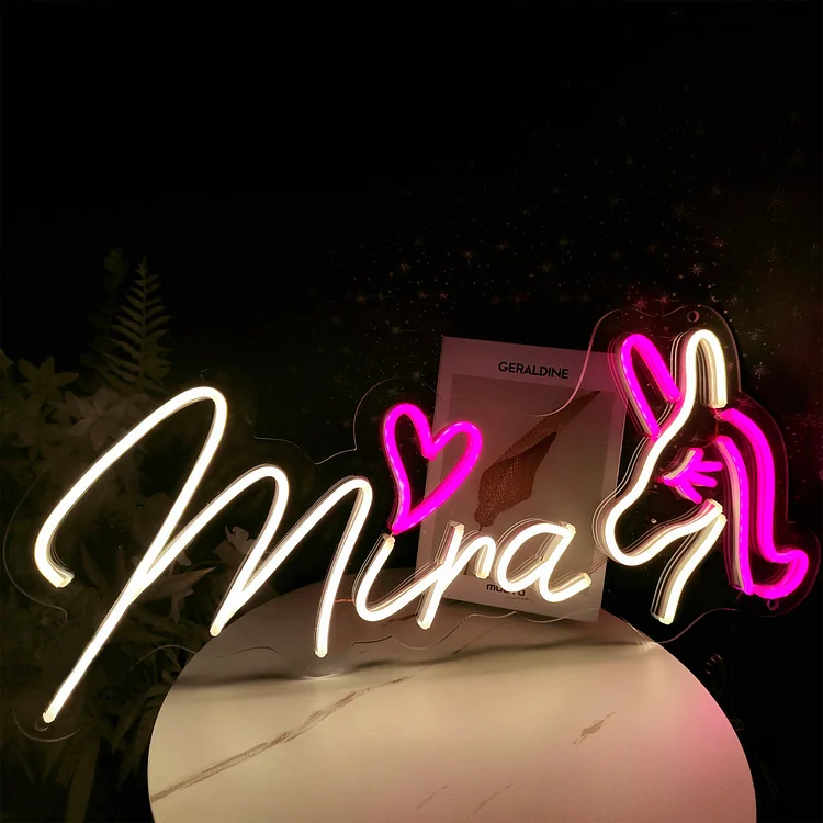 Blanketcute-Personalized 100% Handmade Unicorn LED Neon Sign with Your Kid's Name