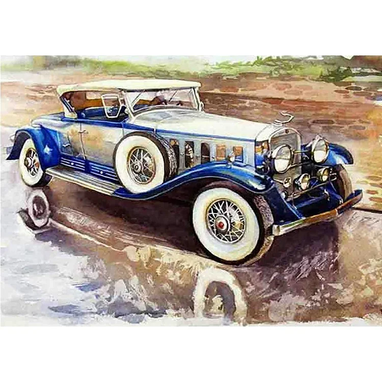 Vehicle in Farm - Full Round Drill Diamond Painting - 40x30cm(Canvas)