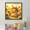 Sunflower Pikachu-11CT Stamped Cross Stitch 40*40cm/15.75*15.75in