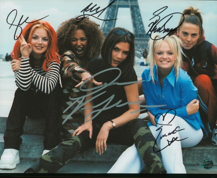 SPICE GIRLS BY ALL 5 Autographed 8x10 Photo Poster painting LOA TTM