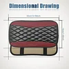 Car Center Console Cover, Universal Leather Waterproof Armrest Seat Box Cover Protector, Comfortable Car Decor Accessories Fit for Most Cars, Vehicles, SUVs-Wine Red