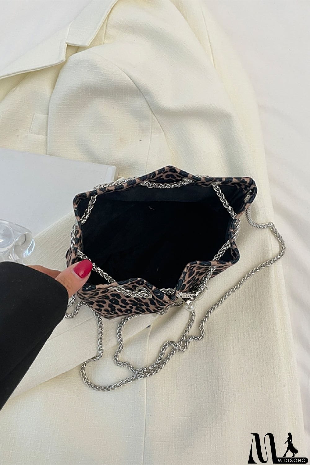 MidiSono - Animal Print Nylon Bucket Bag