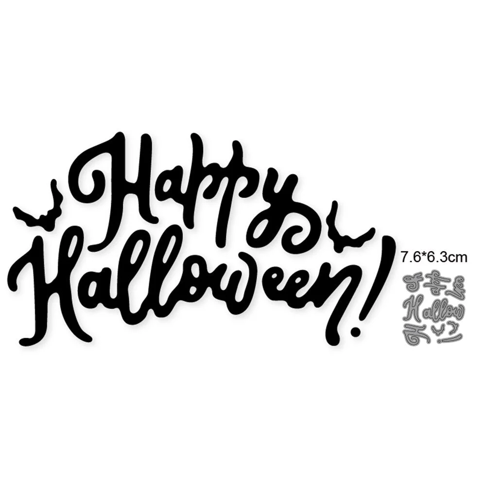 Customized Dies Halloween Bat Pumpkin Ghost Metal Cutting Dies Scrapbooking Dies For DIY Craft Paper Card Making Stencils Dies