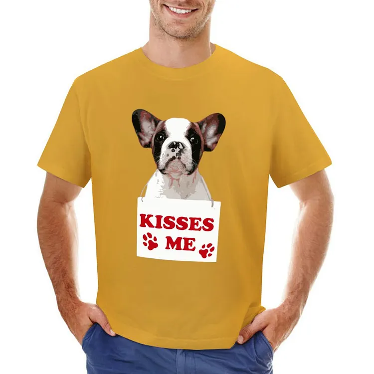 Dog Kisses Designable Men's T-shirt	