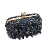Sequined Silk Banquet Handbag