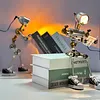 Punk Style Robot Desktop Ornaments E-sports Children's Room Desk Lamp Gift Figure