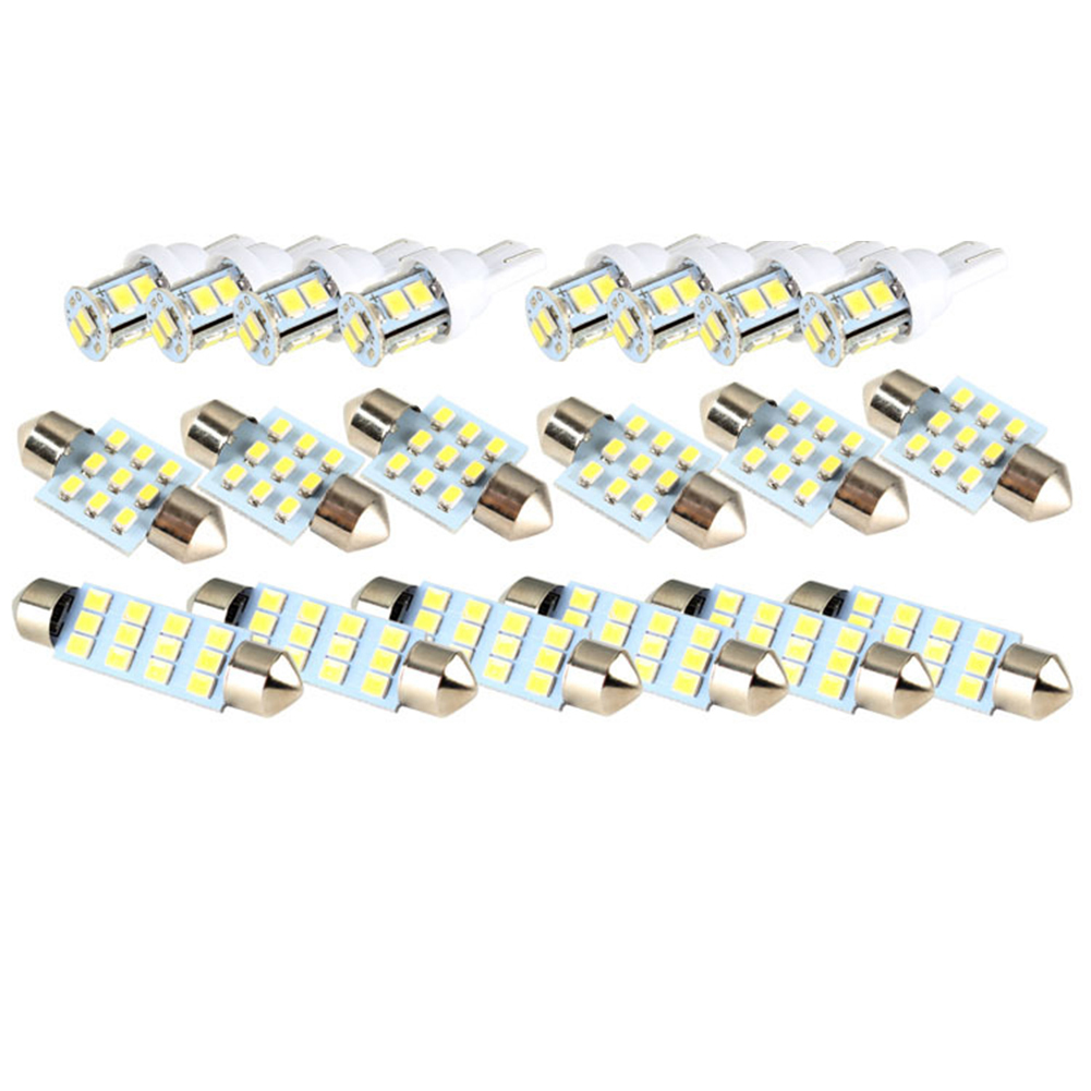 

20pcs/set T10 Festoon SMD LED Bulbs for License Plate Light Reading Lamp, 501 Original