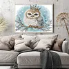 Crowned Owl-14CT Stamped Cross Stitch 27*22cm/10.63*8.66in tapestrymarket