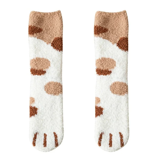 Kawaii Funny Cute Cat Paw Cartoon Warm Cotton Socks SP14473