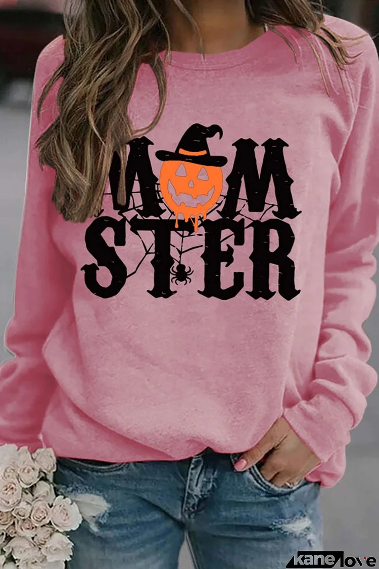 Momster Pumpkin Graphic Sweatshirt