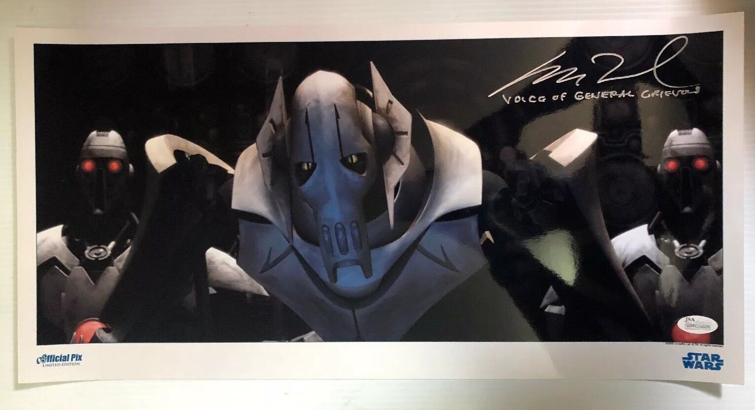 Matthew Wood Signed Autographed 10x20 Photo Poster painting Star Wars General Grievous JSA COA 2