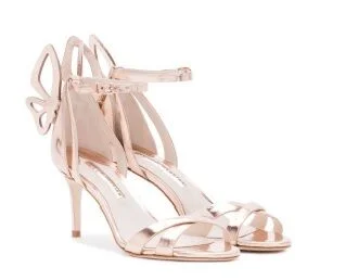 Pink Butterfly Ankle Strap Sandals - Custom Design Vdcoo