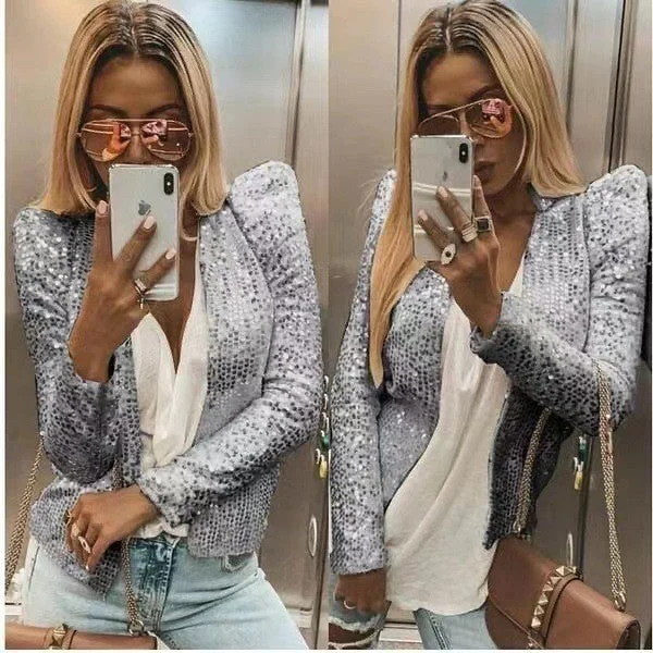 Uveng Pretty Spring Fashion Sequined Casual Clothing