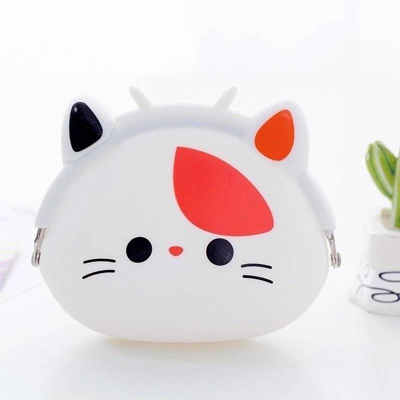 2 Pieces Women’s Animal Silica Gel Buckle Coin Purses