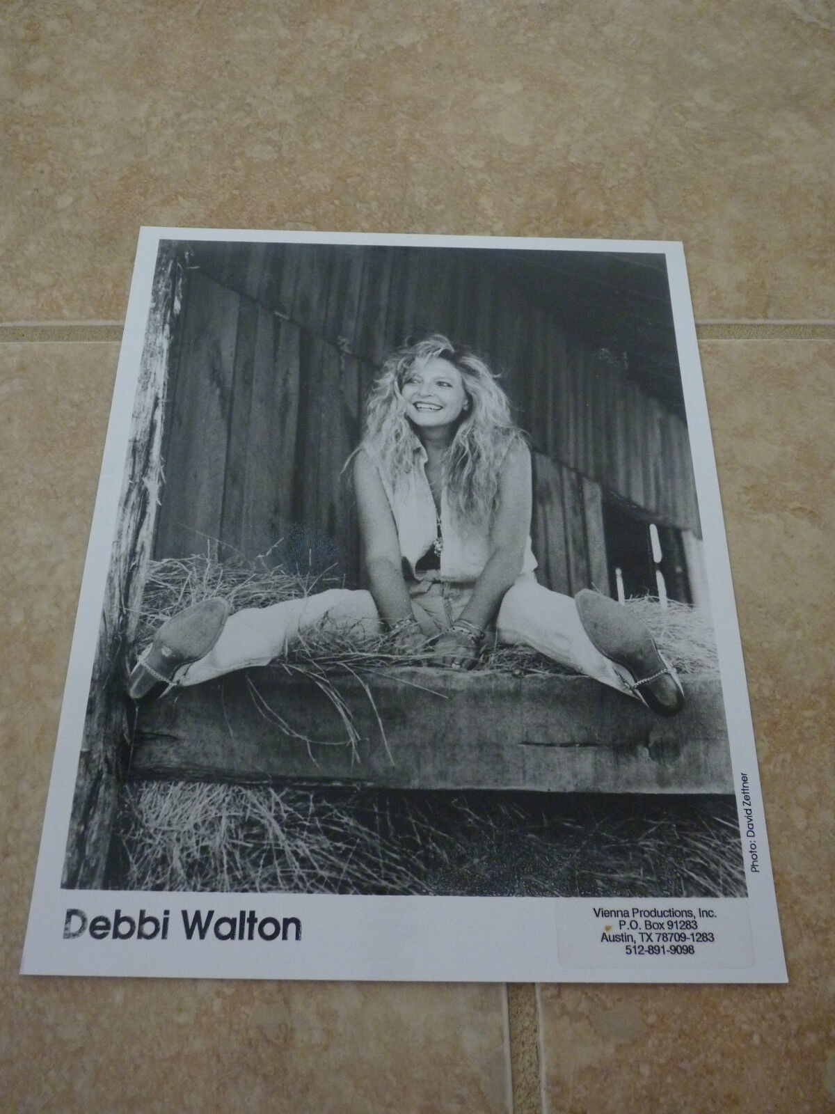 Debbi Walton 8x10 B&W Publicity Picture Promo Photo Poster painting