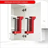 All-In-One 35mm Hinge Drilling Guide Jig, Woodworking Positioning Tool for Wardrobe & Cabinet Mounting