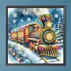 Diamond Painting-DIY Crystal Rhinestone Christmas Train(40*40 CM)