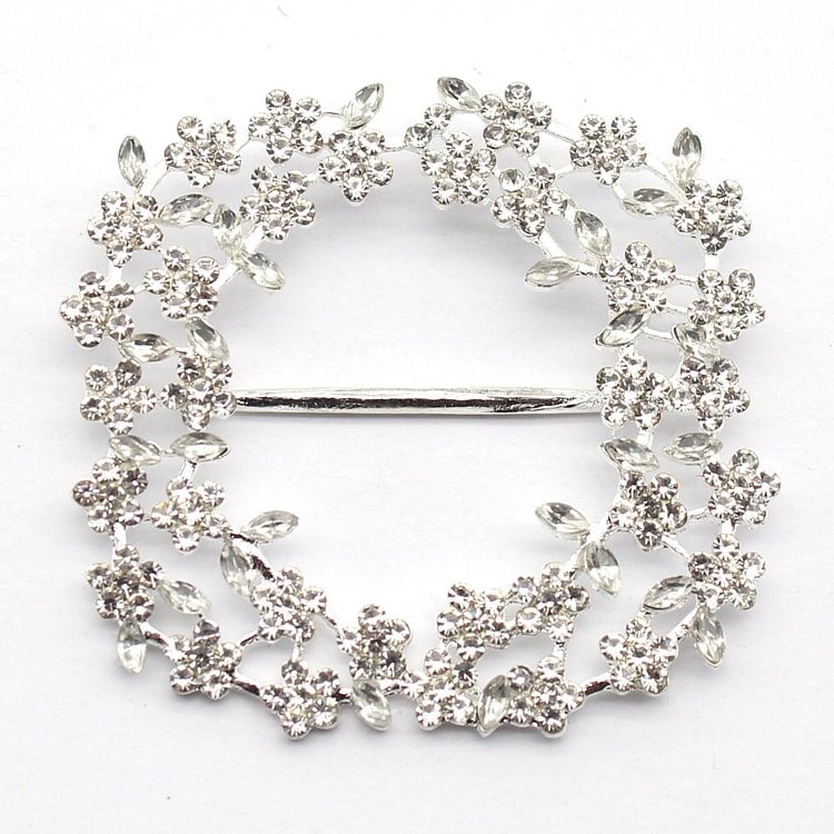 New 1Pcs/Lot 49mm Alloy Hollow Rhinestone Buttons DIY Jewelry Accessories