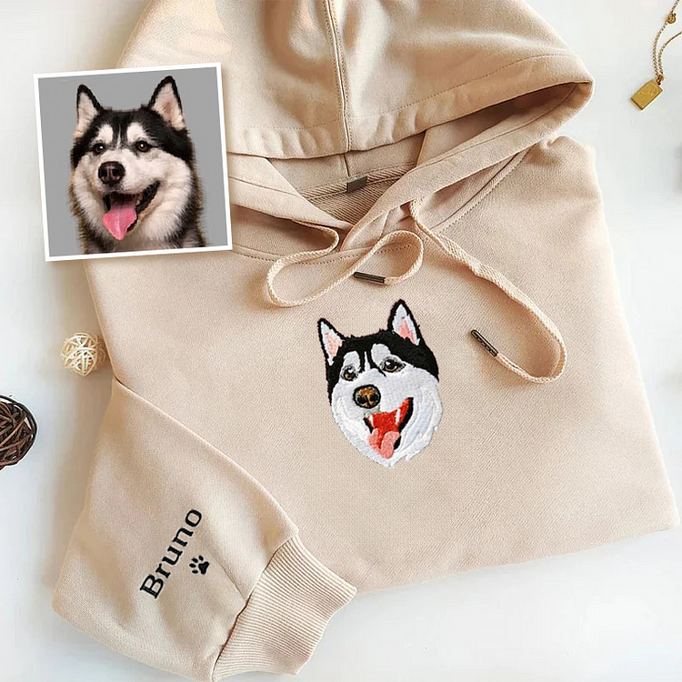 Husky Lover Custom Embroidered Sweatshirt Hoodie T-shirt