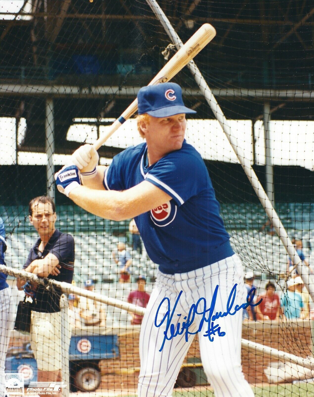 Signed 8x10 KEITH MORELAND Chicago Cubs Autographed Photo Poster painting - COA