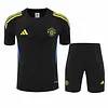 2025/2026 Manchester United Pre-Match Training Black Shirt+Shorts 1:1 Thai Quality