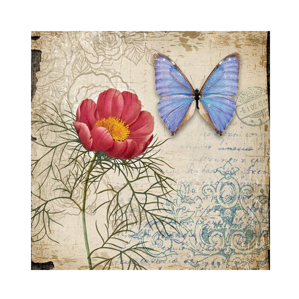 

Flower Butterfly - Round Drill Diamond Painting - 30*30CM, 501 Original