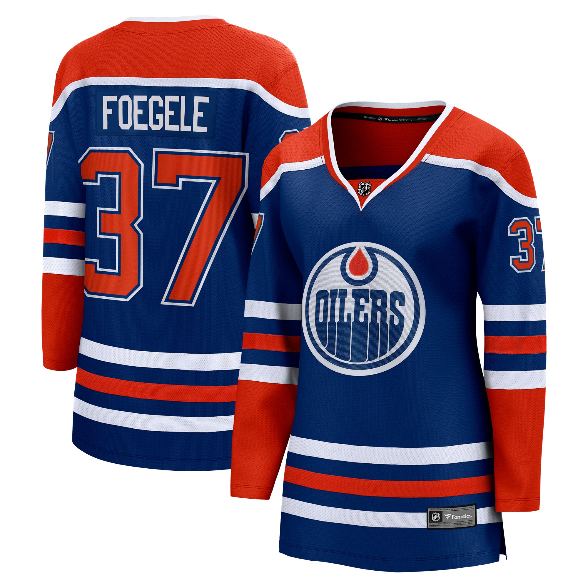 Warren Foegele Edmonton Oilers Fanatics Women&rsquo;s Home Breakaway   Jersey &ndash; Royal mysite
