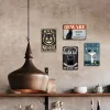 4pcs - Whimsy Black Cat- Vintage Metal Signs(8*12Inch/12*16Inch)