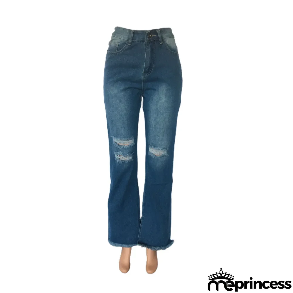Stretch Flared Mid-rise Jeans